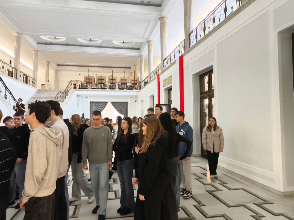 Wycieczka z I LO do Sejmu