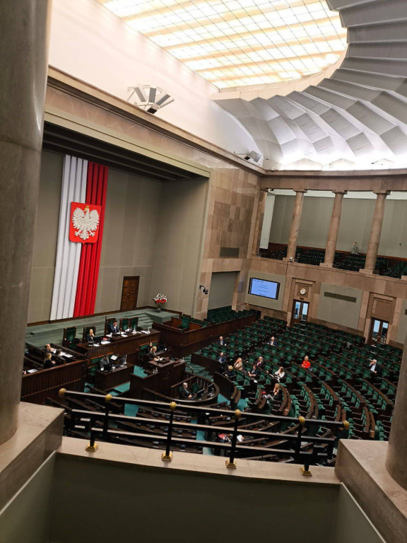 Wycieczka z I LO do Sejmu