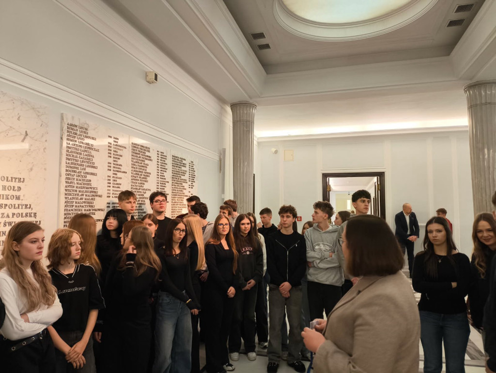 Wycieczka z I LO do Sejmu