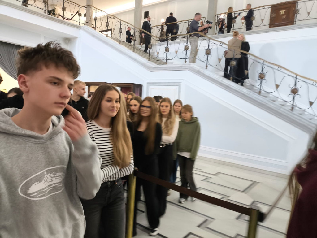 Wycieczka z I LO do Sejmu