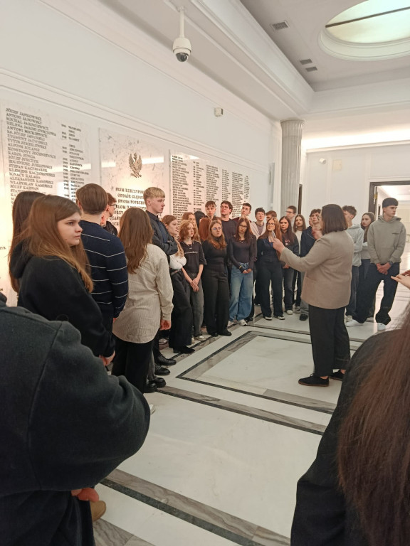 Wycieczka z I LO do Sejmu