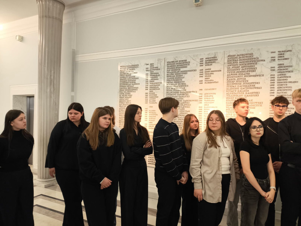 Wycieczka z I LO do Sejmu