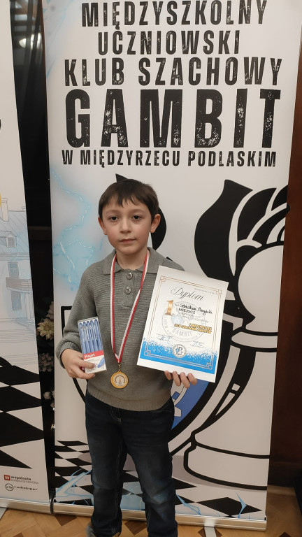 Sebastian Bogucki na turnieju szachowym