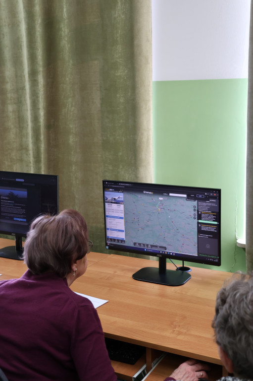 Zajęcia komputerowe dla seniorów z RUTW w ZSP