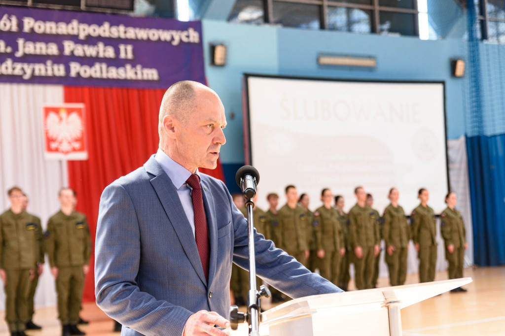 Ślubowanie Oddziału Przygotowania Wojskowego w ZSP
