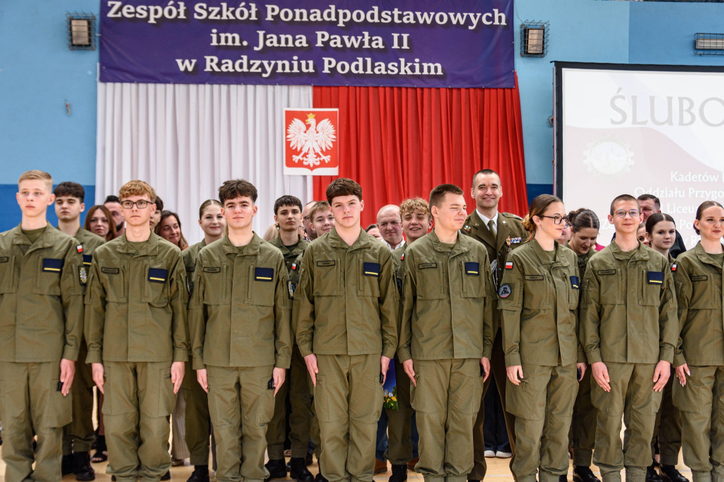 Ślubowanie Oddziału Przygotowania Wojskowego w ZSP