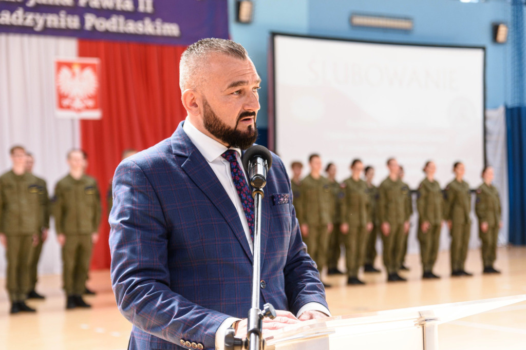 Ślubowanie Oddziału Przygotowania Wojskowego w ZSP