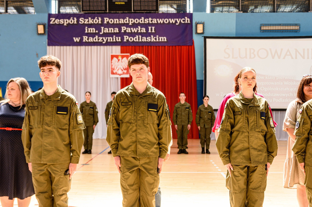 Ślubowanie Oddziału Przygotowania Wojskowego w ZSP