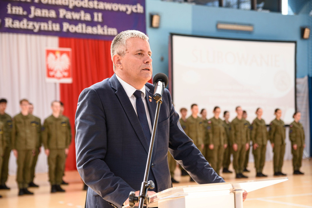 Ślubowanie Oddziału Przygotowania Wojskowego w ZSP