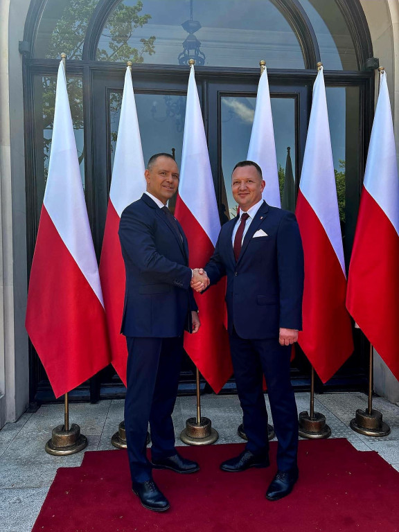 Władze powiatu radzyńskiego w pałacu prezydenckim