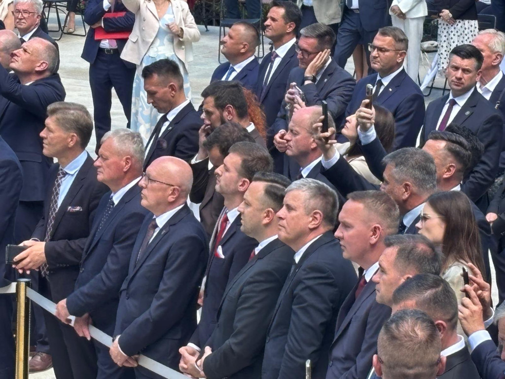 Władze powiatu radzyńskiego w pałacu prezydenckim