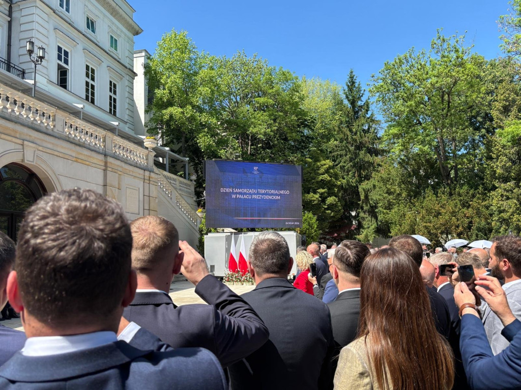 Władze powiatu radzyńskiego w pałacu prezydenckim