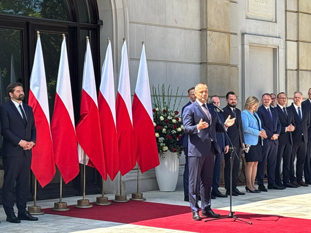 Władze powiatu radzyńskiego w pałacu prezydenckim