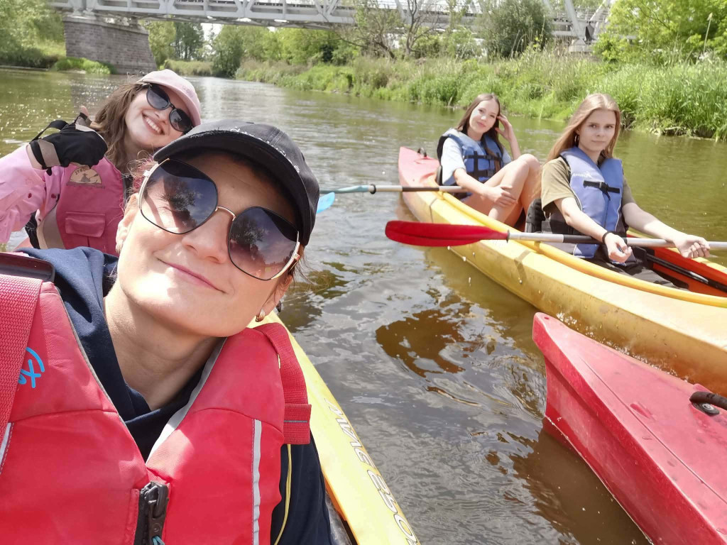 Spływ kajakowy uczniów I LO po Wieprzu