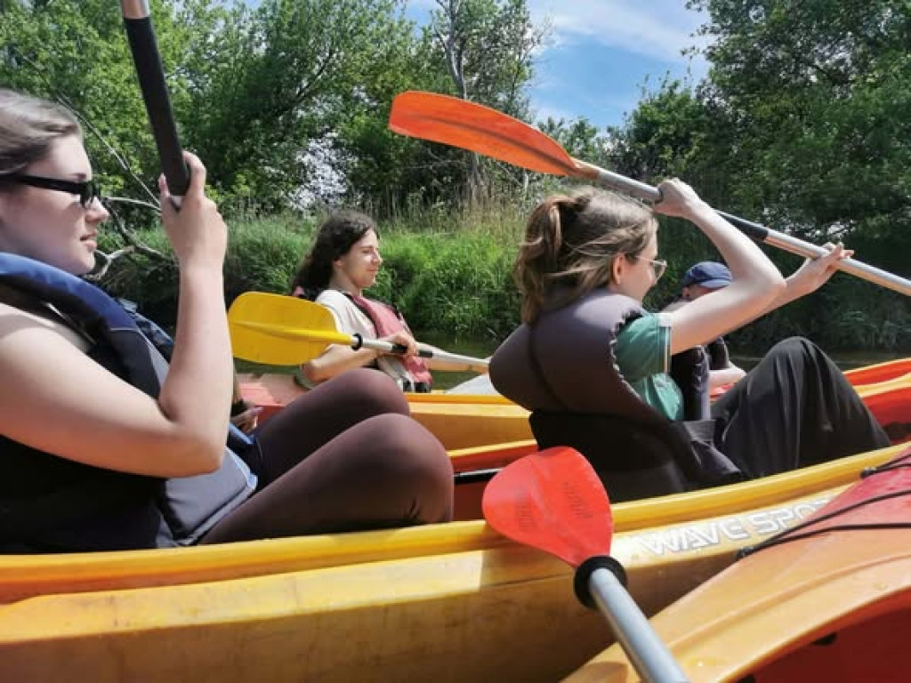 Spływ kajakowy uczniów I LO po Wieprzu