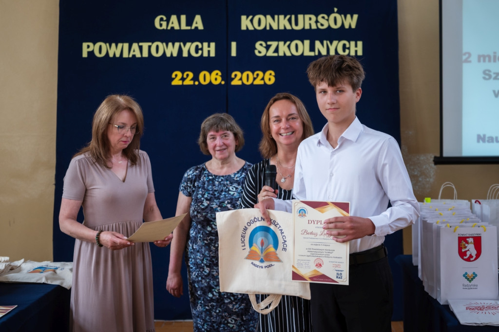 Gala konkursów powiatowych w I LO