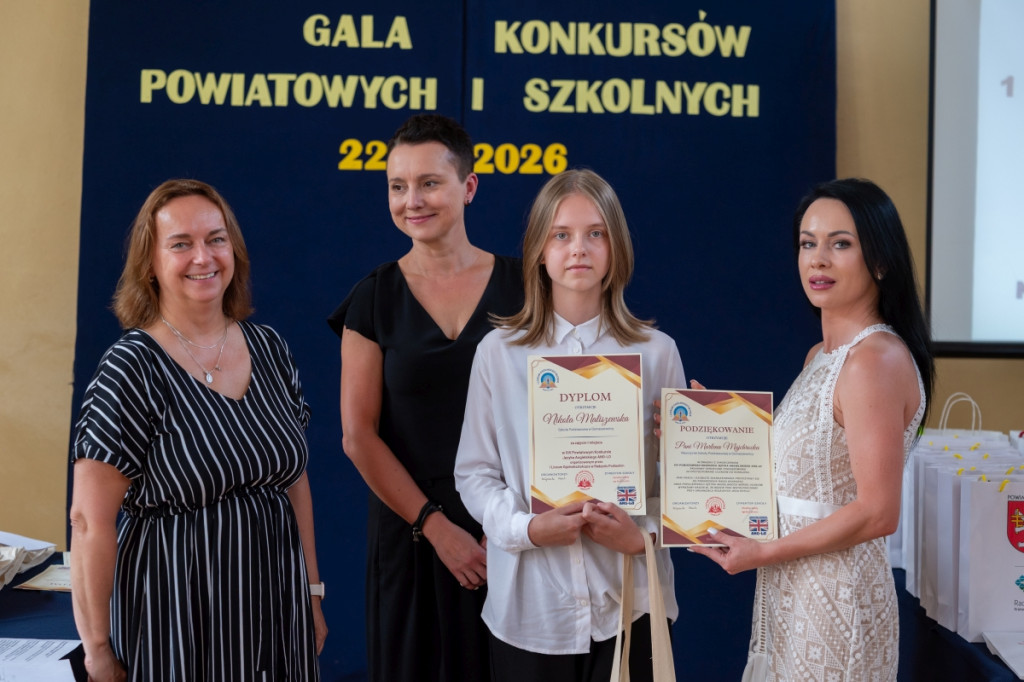 Gala konkursów powiatowych w I LO