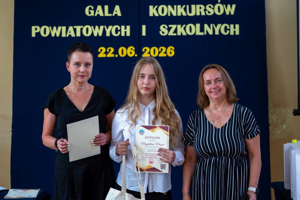 Gala konkursów powiatowych w I LO