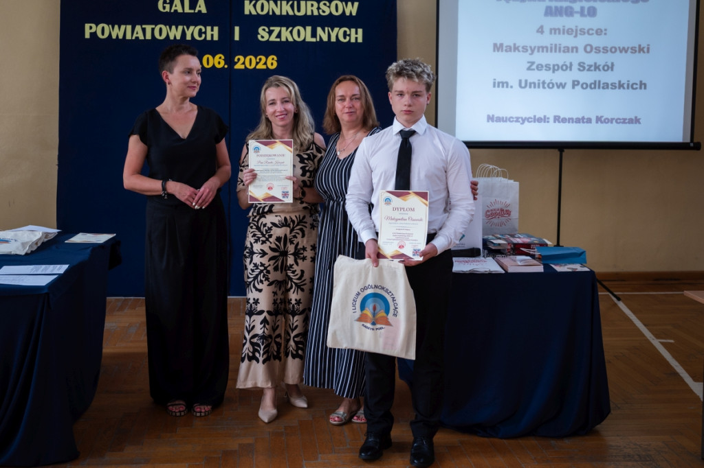 Gala konkursów powiatowych w I LO