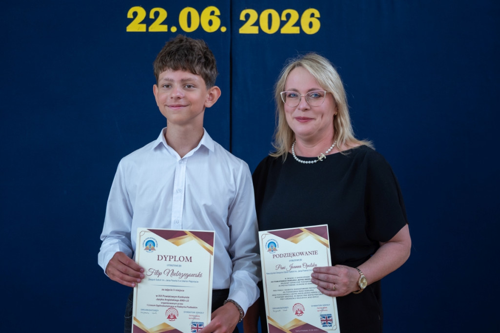 Gala konkursów powiatowych w I LO