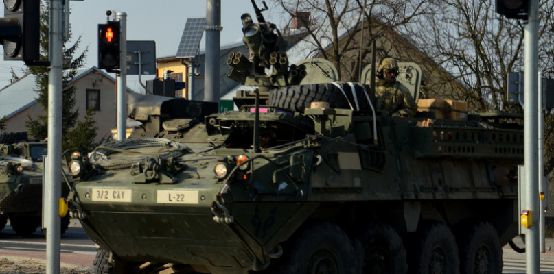 Konwój amerykańskiego wojska przejechał przez Radzyń