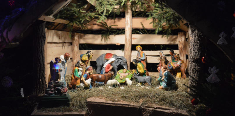 Szopka w kościele św. Anny