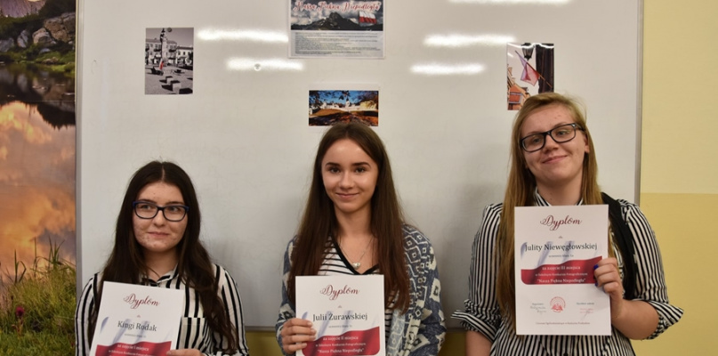 Rozstrzygnięcie konkursu "Nasza piękna Niepodległa" w I LO