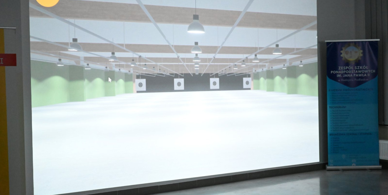 Otwarcie nowej wirtualnej strzelnicy w ZSP w Radzyniu