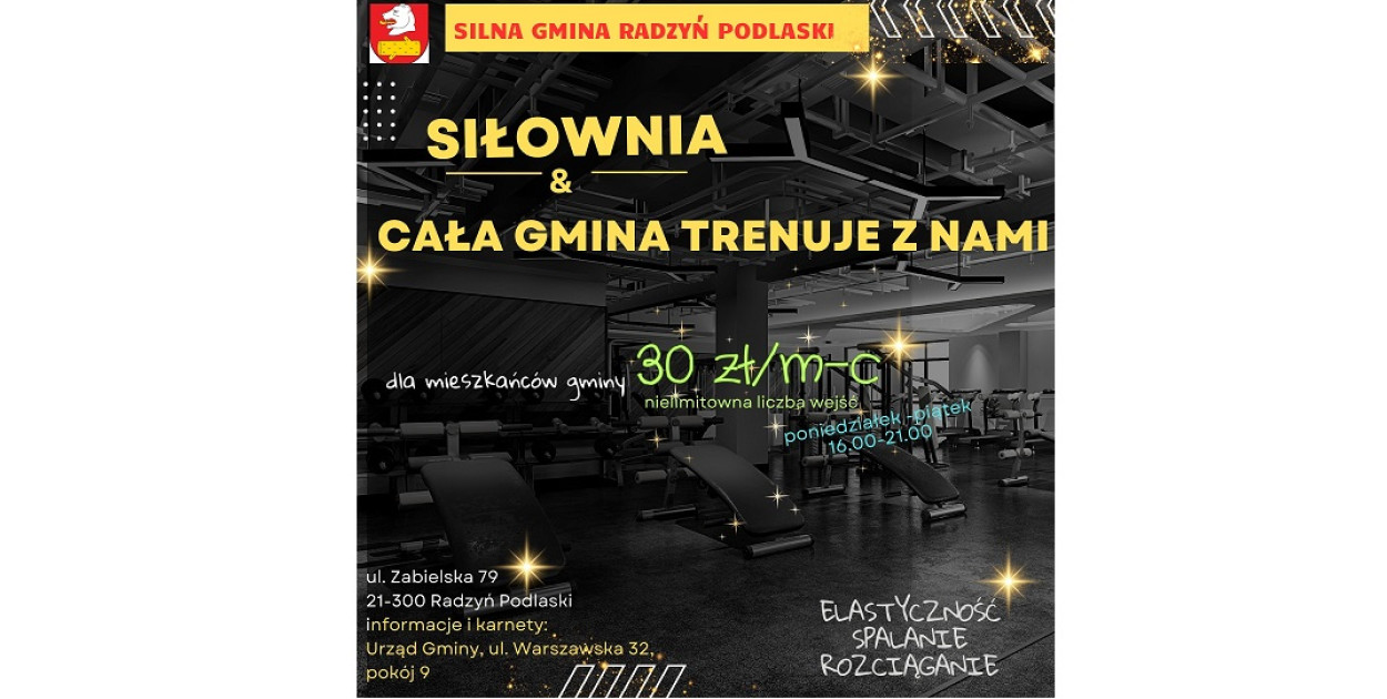 Zostanie otwarta gminna siłownia gminy Radzyń