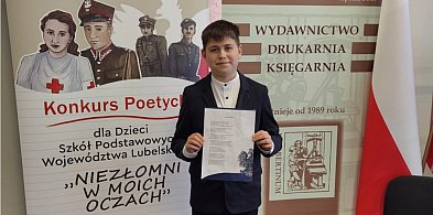 Uczeń SP w Domaszewnicy zwycięzcą konkursu poetyckiego-244133