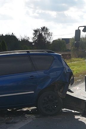Zderzenie 4 samochodów na ul. Kockiej w Radzyniu-12834
