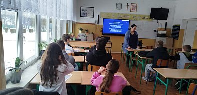 Spotkanie pracowników PUP z uczniami "Dwójki"