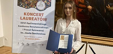 Uczennica I LO laureatką konkursu recytatorskiego
