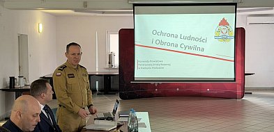 Spotkanie strażaków z samorządowcami w/s obrony cywilnej