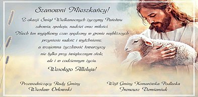 Życzenia wielkanocne z gminy Komarówka Podlaska