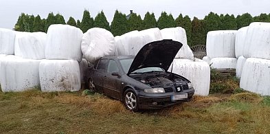Nietrzeźwy z dożywotnim zakazem wjechał w bele kiszonki-245683