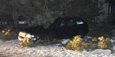 Wypadek pijanego bez prawa jazdy w Tchórzewie