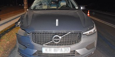 Potrącenie pieszego na drodze krajowej nr 19