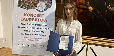 Uczennica I LO laureatką konkursu recytatorskiego