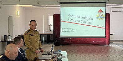 Spotkanie strażaków z samorządowcami w/s obrony cywilnej