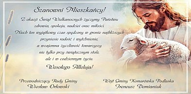 Życzenia wielkanocne z gminy Komarówka Podlaska