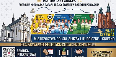 Zbiórka na wyjazd na turniej piłkarski dla ministrantów