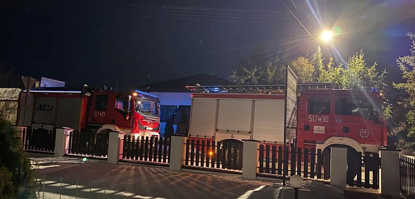 Zadymienie w Komarówce