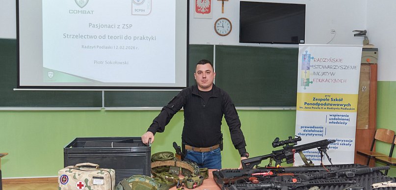 Spotkanie z instruktorem strzelectwa w ZSP