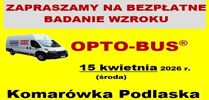 Bezpłatne badanie wzroku w Komarówce - zapowiedź