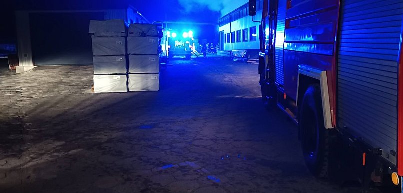 Pożar w Radzyniu na ul. Budowlanych