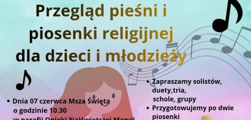 Przegląd pieśni religijnej w Przegalinach Dużych - zapowiedź