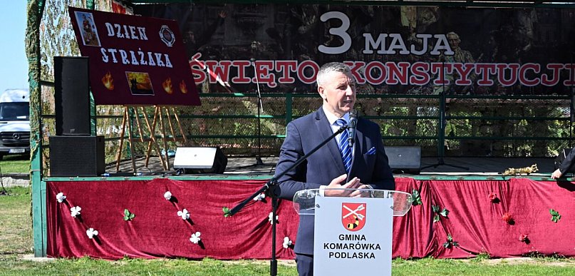Obchody święta 3 maja i Dnia Strażaka w Komarówce Podlaskiej