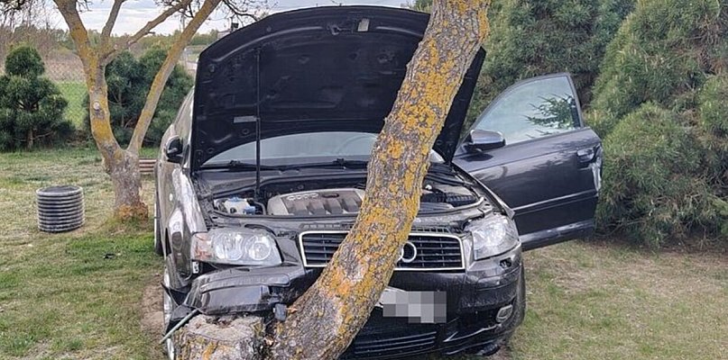 Wypadek pijanego kierowcy w Tchórzewie