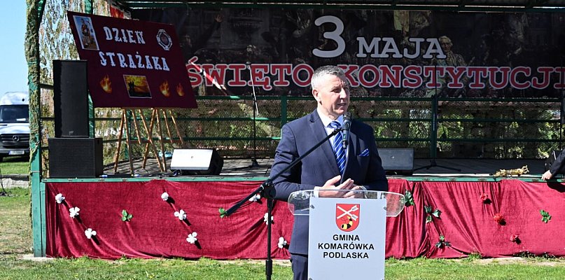Obchody święta 3 maja i Dnia Strażaka w Komarówce Podlaskiej